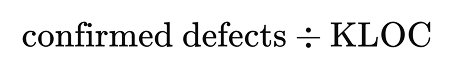 Defect density